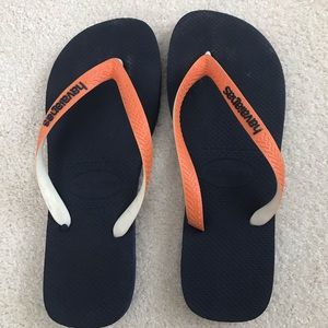 Havaianas Flip-Flops Navy Blue and Orange